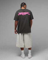 Loiter Cyber Logo T-Shirt Vintage Black
