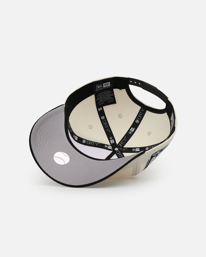 New Era Boston Red Sox 'Chrome Upside Down Logo' 9FORTY A-Frame Snapback Chrome/Black
