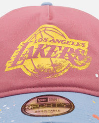 New Era Los Angeles Lakers 'Seasoned' 9FORTY A-Frame Strapback Pink/Blue