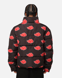 73Studio X Naruto Akatsuki Puffer Jacket Black