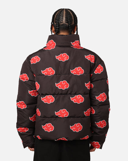 73Studio X Naruto Akatsuki Puffer Jacket Black