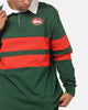 Bleacher Athletic South Sydney Rabbitohs NRL Legacy Rugby Polo Shirt Green