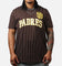 New Era San Diego Padres Throwback Pinstripe T-Shirt Brown