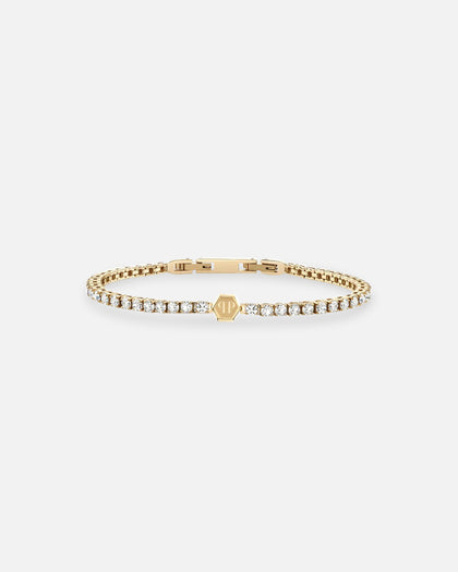 Philipp Plein Plein Tennis Royal Clear Crystal Bracelet Gold