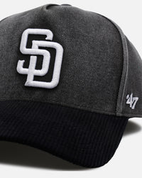 47 Brand San Diego Padres 'Apollo Corduroy' Offside DT Snapback Black