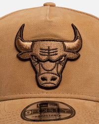 New Era Chicago Bulls "Toasted Grain" 9Forty A-Frame Snapback Walnut