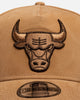 New Era Chicago Bulls "Toasted Grain" 9Forty A-Frame Snapback Walnut