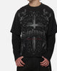 Saint Morta Renaissance Layered Long Sleeve T-Shirt Washed Black