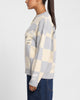 Loiter Checker Knit Sweater Grey/Off White