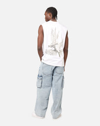 Saint Morta Doves Oversized Muscle T-Shirt White