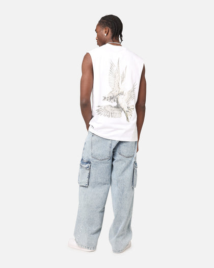 Saint Morta Doves Oversized Muscle T-Shirt White