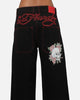 Ed Hardy Skull Rhinestone Jeans Black