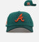 New Era Atlanta Braves 'Citrus 2.0' 9FORTY A-Frame Snapback Dark Green/Orange