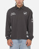 Mitchell & Ness All Blacks Rugby Long Sleeve Polo Shirt Washed Black