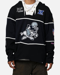 47 Brand Dallas Cowboys Super Bowl Gridiron Lacer Hoodie Jet Black