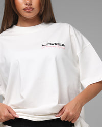 Loiter Jet Stream Chenille T-Shirt Off White