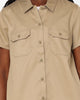 Dickies Women's 574 Short Sleeve Work Shirt Khaki