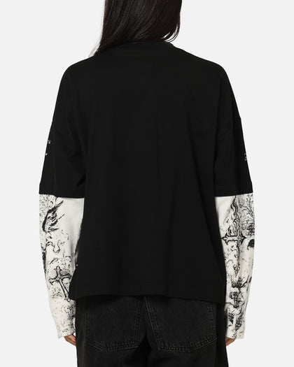 Saint Morta Crossbearer Layer Long Sleeve T-Shirt Vintage Black