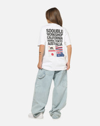 S Double Flags T-Shirt White