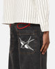Ed Hardy Wide Leg Jeans Black