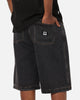 X-Large Baggy Bull Denim 91 Shorts Washed Black