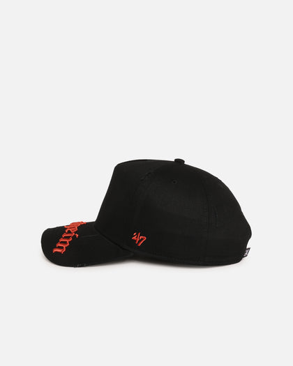 47 Brand Anaheim Ducks 'Destruct Gothic Visor' 47 Offside Strapback Black/Black