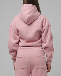 Loiter Women's In Script Zip Hoodie Orchid Pink