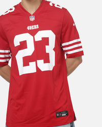 Nike San Francisco 49ers Christian McCaffrey #23 Home Game NFL Jersey Gym Red