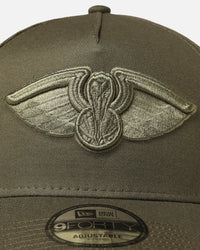 New Era New Orleans Pelicans 9FORTY A-Frame Snapback Olive