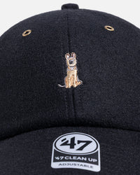 47 Brand German Shephard Wool 47 Clean Up Strapback Black