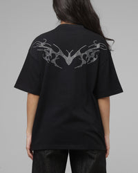 Loiter Cybercross T-Shirt Washed Black