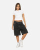 X-Large 91 Star Bull Denim Shorts Washed Black