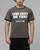 Loiter Live Fast Ringer T-Shirt Black