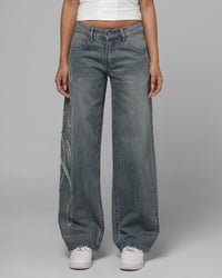 Loiter Women's In Distress Jeans Denim