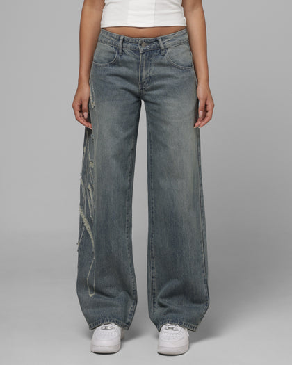 Loiter Women's In Distress Jeans Denim