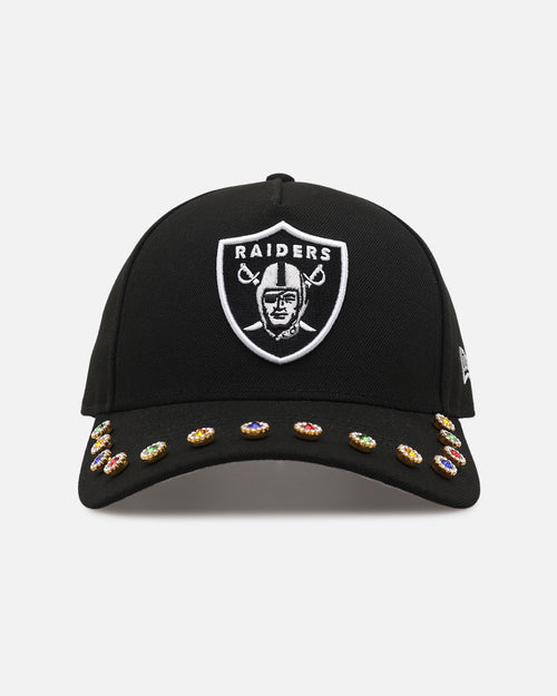 New Era Las Vegas Raiders 'Visor Embellishment' 9FORTY A-Frame Snapback Official Team Colors