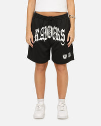 Mitchell & Ness Las Vegas Raiders Arch Script Shorts Black/White