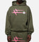 Loiter Hybrid Premium Hoodie Olive/Pink