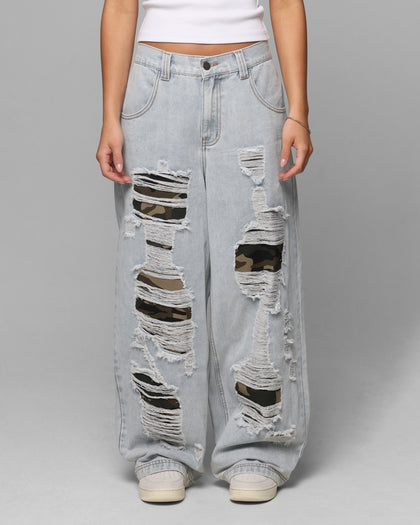 Loiter Collateral Distressed Jeans Denim Camo