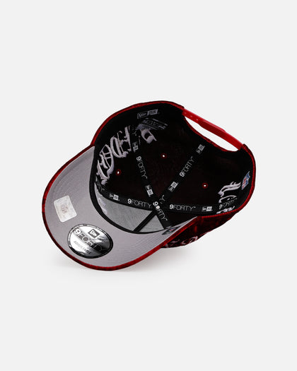 New Era Las Vegas Raiders 'Crushed Velvet Dreams' 9FORTY A-Frame Snapback Maroon
