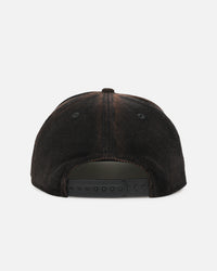 New Era Sydney Roosters 'NRL Golfer Washed Black' Pre-Curved Corduroy Golfer Snapback Washed Black