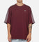 Adidas 3 Stripes Oversized T-Shirt Maroon