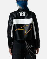 We Are The Wild Collective X Women's Mclaren 'Vegas Grad Prix 2024' Crop Racing Jacket Black