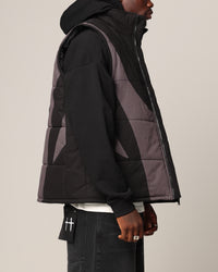 Saint Morta Rage Puffer Vest Black/Grey