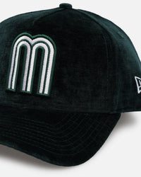 New Era Mexico National Baseball Team 'Plush Chenille' 9FORTY A-Frame Snapback Dark Green