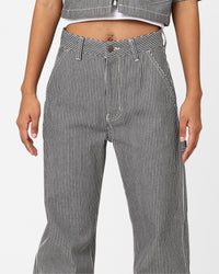 X-Girl Women's Peels Painter Pants Black/White