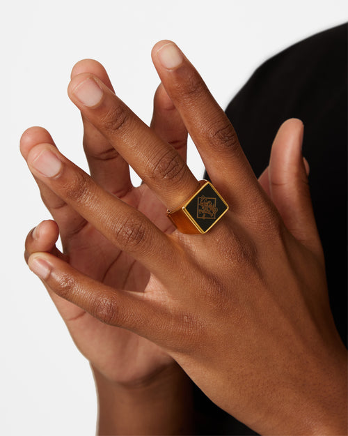 NXS Namesake Ring Gold/Black