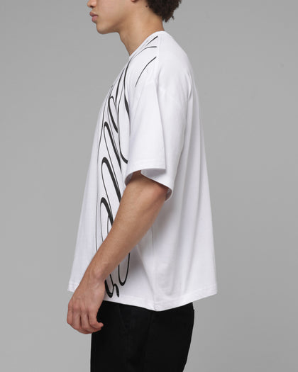 Loiter Script T-Shirt White