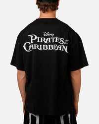 73Studio Disney Pirates Of The Caribbean Davy Jones Vintage T-Shirt Black Acidwash