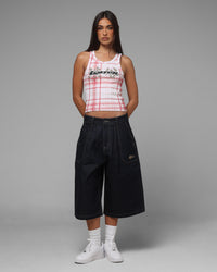 Loiter Shibuya Pleated Jorts Indigo